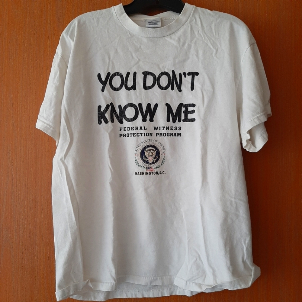 You don't know me Mens Size Large Washington tshirt vintage